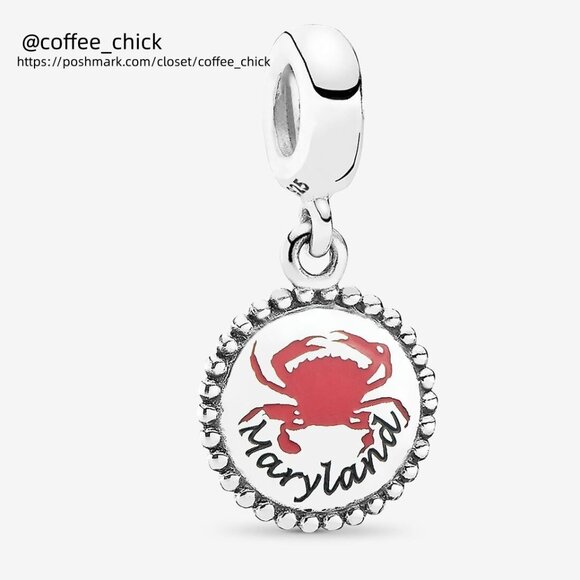 Pandora Family Heart Safety Chain Charm|Two-tone - Picture 1 of 2